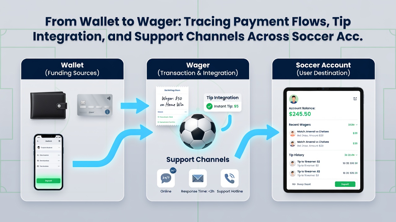 Support dashboard on mobile app displaying chat, email, and FAQ options for betting users