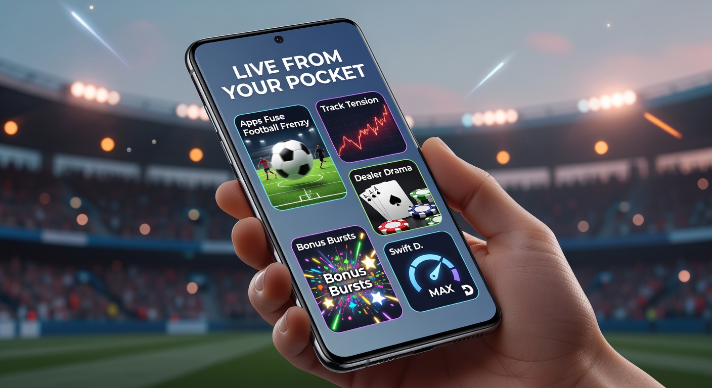 Close-up of a live blackjack dealer interacting with mobile bettors via a smartphone app interface